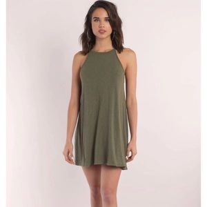 Olive shift dress